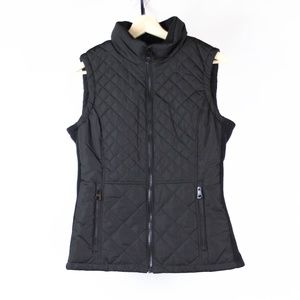 Andrew Marc Vest Quilted Size Medium Black